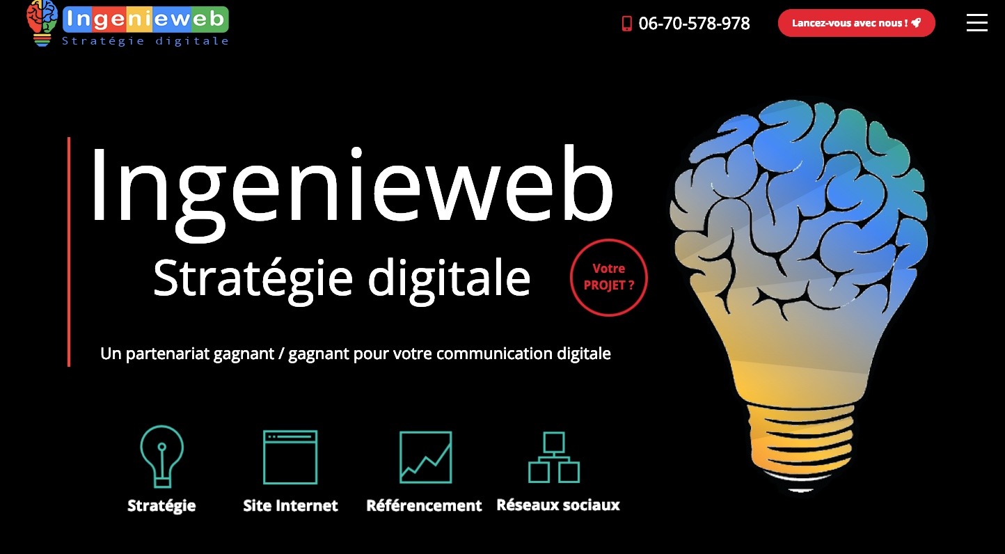 Nouveau site internet ingenieweb stratégie digitale var