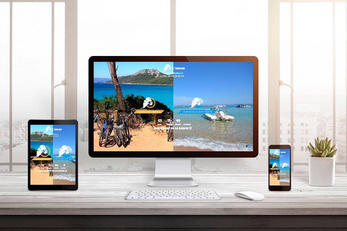 ingenieweb creation site internet l'indien porquerolles