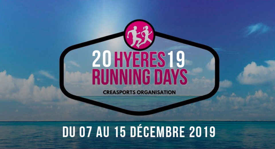 logo annonce date Hyères running days 2019 logo annonce date Hyères running days 2019