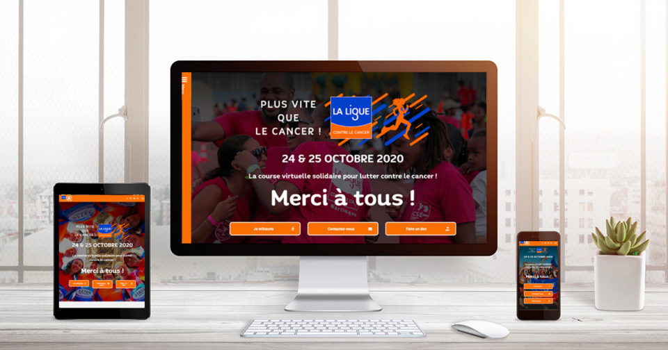 site internet Plus vite que le cancer - Ligue contre le cancer by Ingenieweb