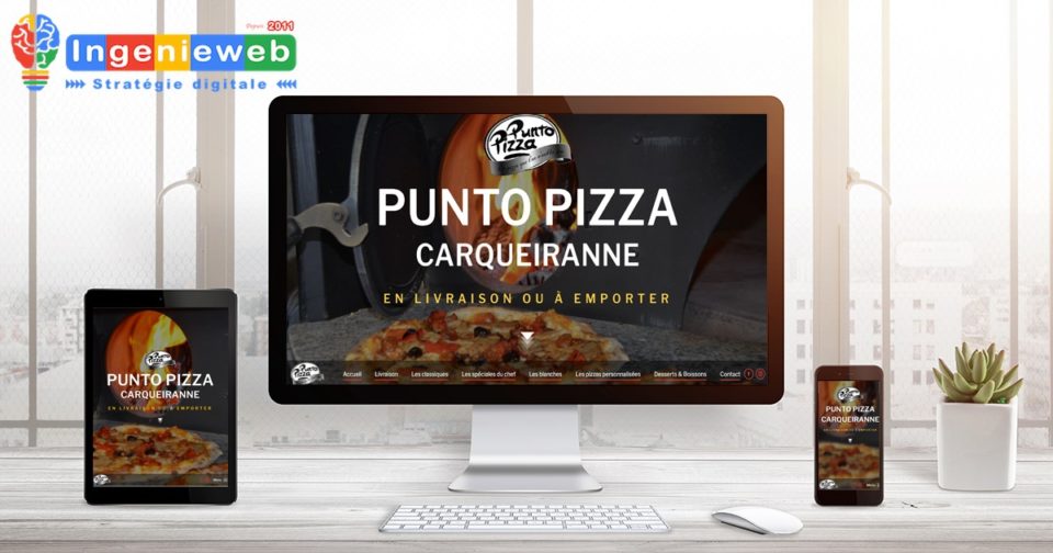 Création site internet Punto Pizza by Ingenieweb: communication digitale Var