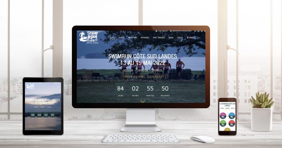 création site internet Swimrun Côte sud Landes by Ingenieweb