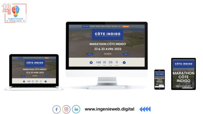 Site-Internet-Marathon-Côte-Indigo-by Ingenieweb solution Web4Run