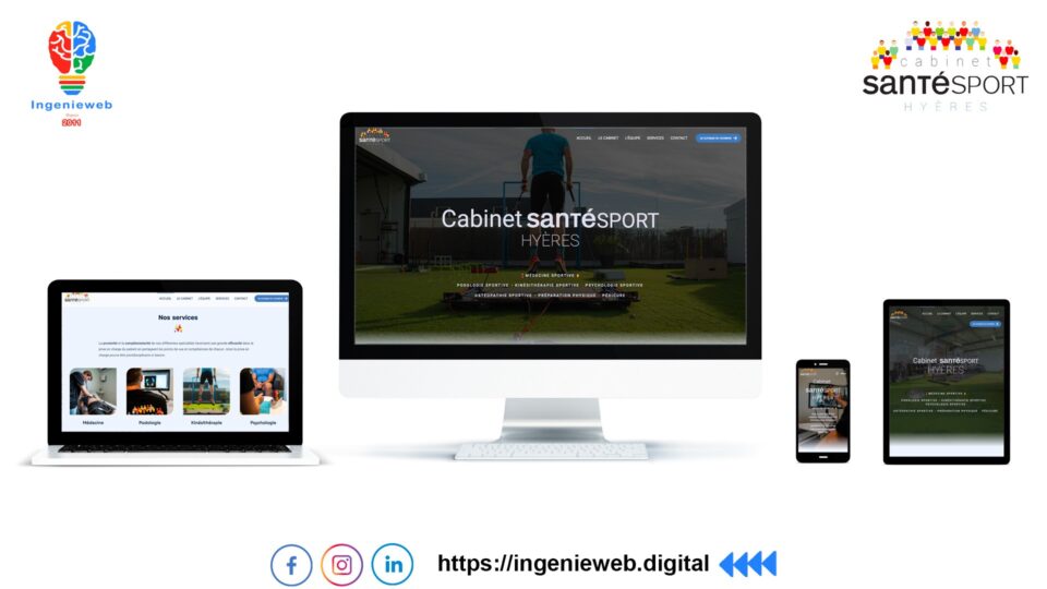 Site internet cabinet santé sport à hyères by Ingenieweb